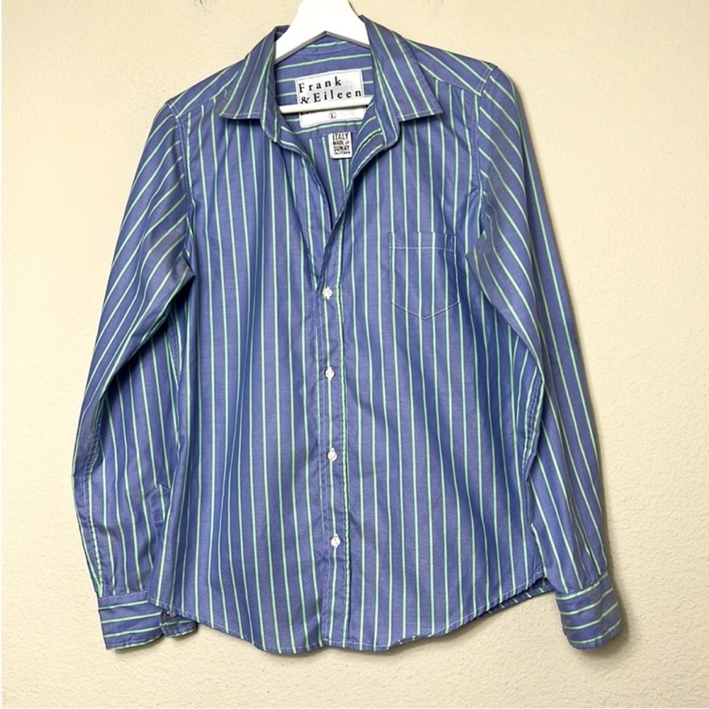 Frank & Eileen Barry Striped Button Down Shirt